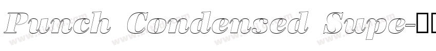 Punch Condensed Supe字体转换